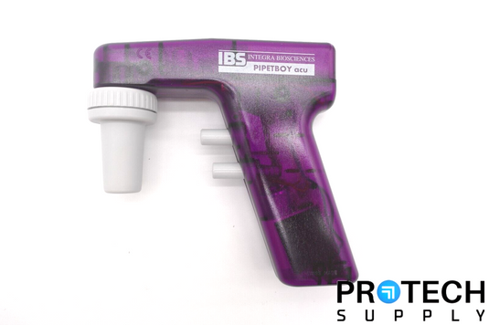 IBS Pipetboy acu Electronic Laboratory Pipette / Green & Purple with WARRANTY
