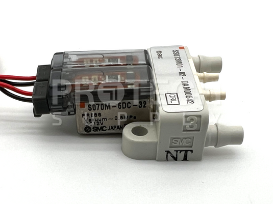 SMC S070M-6DC-32 Manifold Array of 2 Solenoid Valves with WARRANTY