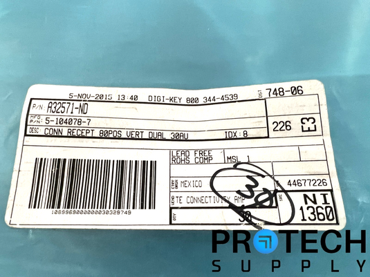 (Pack of 30) TE Connectivity 5-104078-7 Receptacle Connector NEW with WARRANTY