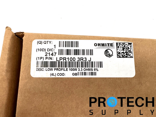 (2/Pk) Ohmite LPR100 3R3 J ARCOL Chassis Resistor 100W 3.3 OHMS NEW w/ WARRANTY
