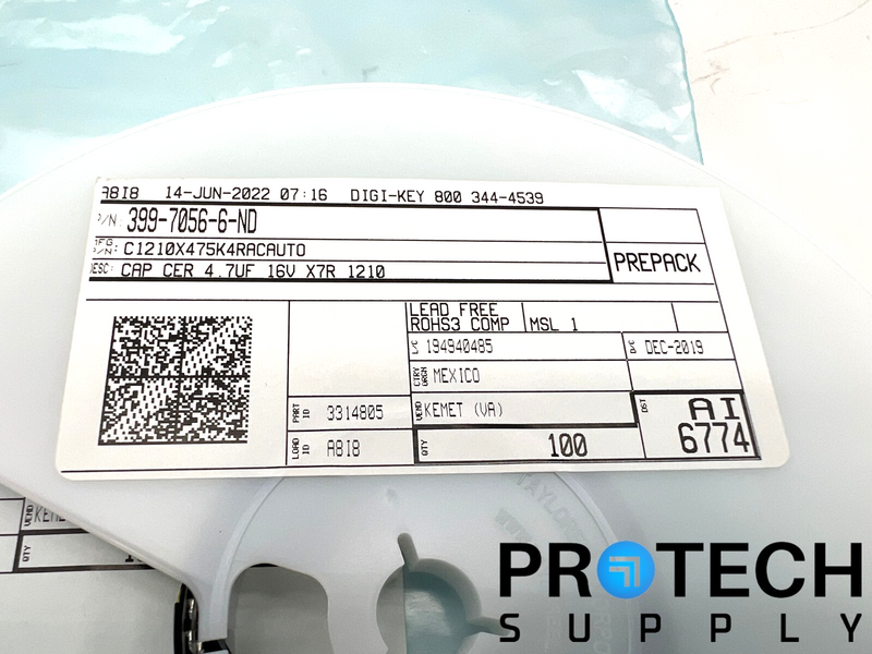 Load image into Gallery viewer, 100/PK KEMET C1210X475K4RACAUTO 4.7 µF Ceramic Capacitor 16V NEW with WARRANTY

