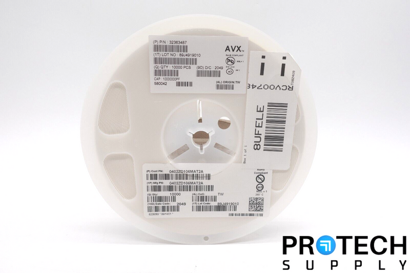 Load image into Gallery viewer, 10,000/Reel KYOCER 0402ZD106MAT2A ±20% 10V Ceramic Cap X5R 0402 NEW &amp; WARRANTY
