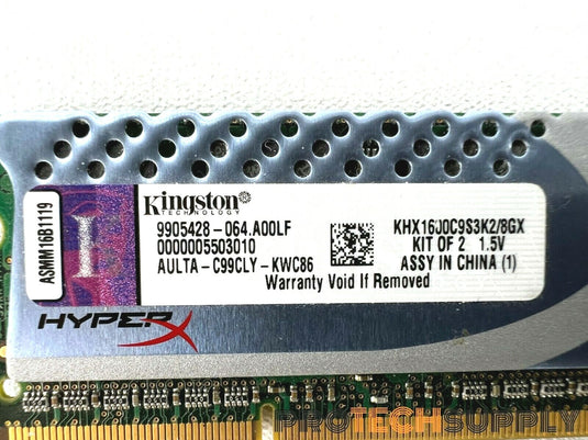 Kingston HyperX 8Gb DDR3 SDRAM Ram KHX1600C9S3K2/8GX with WARRANTY