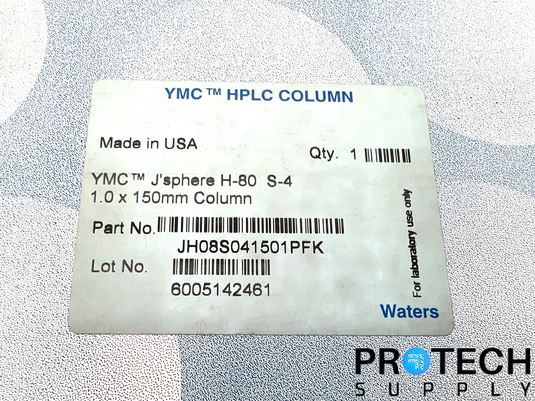 Waters HPLC Column YMC J'sphere H-80 S-4 1.0 x 150mm JH08S041501PFK NEW SEALED