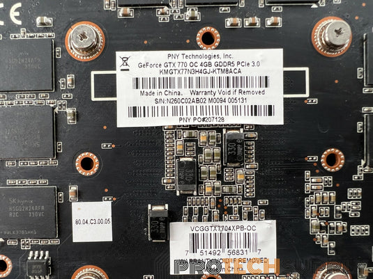 PNY GeForce GTX 770 OC 4GB GDDR5 KMGTX77N3H4GJ-KTM8ACA With WARRANTY