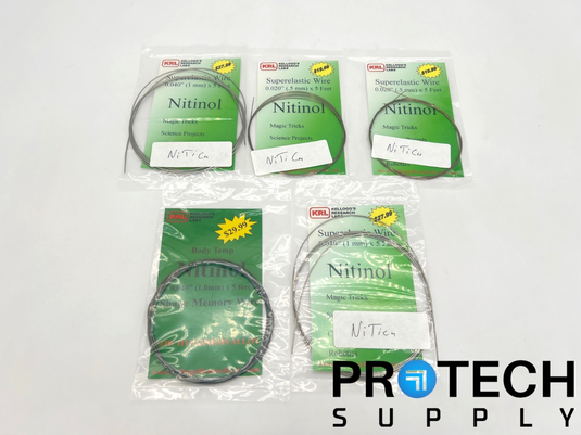 (Lof of 5) Kellogs' Research Labs Nitinol Superelastic Wire NEW