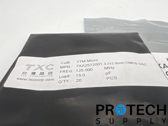 (20/Pk) TXC 7XA2572001 CMOS Oscillator with WARRANTY