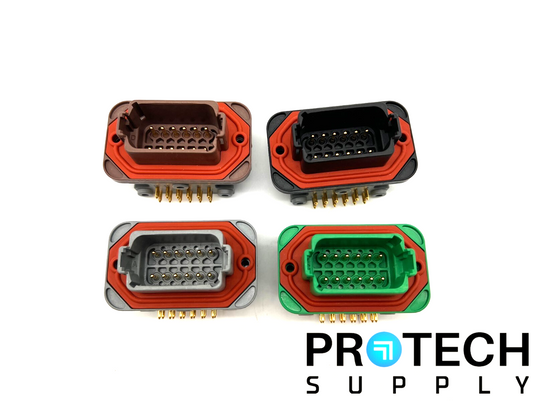 Lot of 4 Amphenol 12-Position Header Connector with WARRANTY