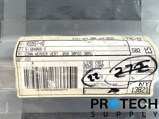 (Pack of 22) TE Connectivity 5-104068-3 Header Connector NEW with WARRANTY