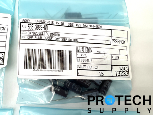 (100/Pk) Chemi-Con EKYB250ELL391MH15D Electrolytic Capacitors NEW with WARRANTY