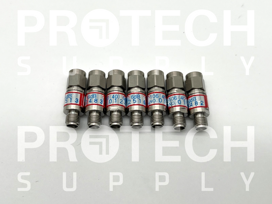 (Lot of 7) HRS AT-106 Coaxial Fixed Attenuator 6dB with WARRANTY