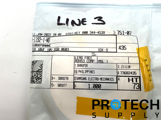 1000/Pk Samsung Electro CL10A106KP8NNNC Ceramic Capacitor 10V with WARRANTY