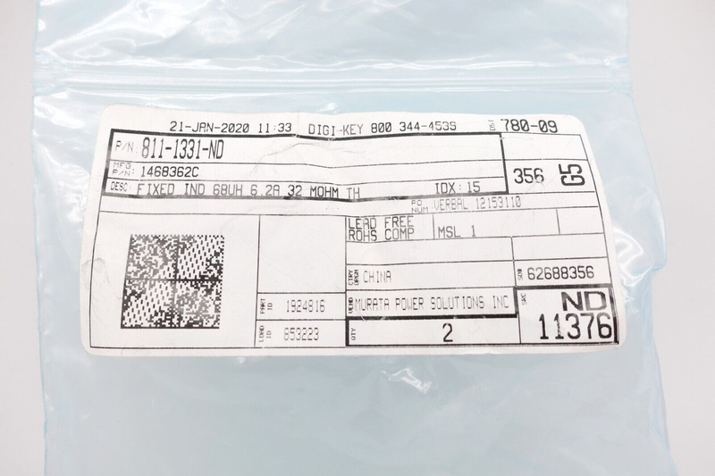 Load image into Gallery viewer, (2) DigiKey 1468362C Unshielded Wirewound Inductor 6.2A NEW with WARRANTY
