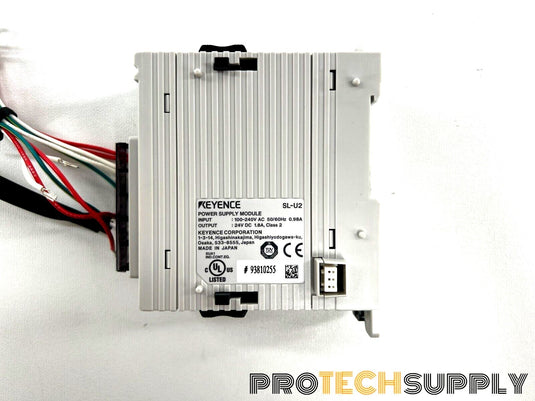 Keyence SL-U2 Power Supply Module DIN Rail Mount 100-240 Vac Input with WARRANTY