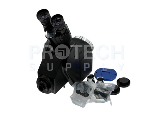 Mitutoyo FS60 Trinocular Microscope Head + x2 Eyepiece + Accessories