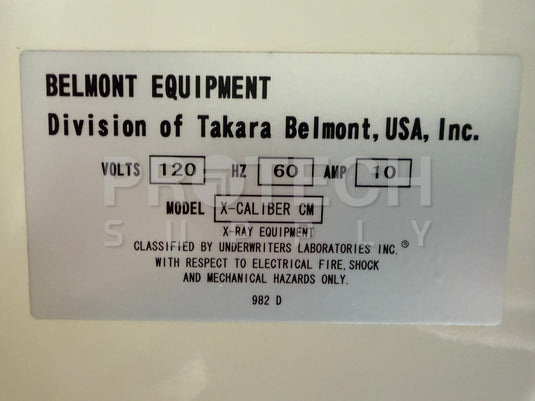 Belmont X-CALIBER CM EX 1000 Pan X Machine