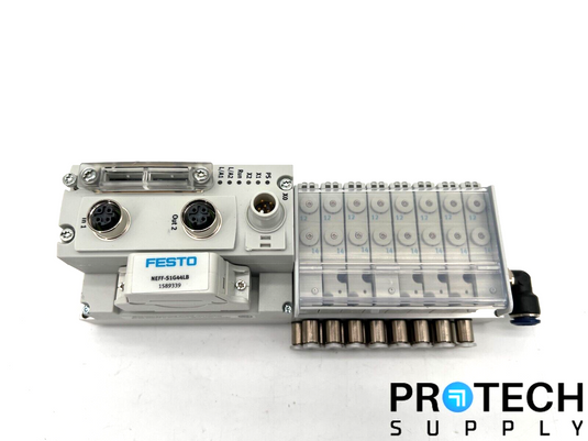 Festo CTEU-EC Bus Node + Pneumatic Valve + Pneumatic Actuator Assy with WARRANTY