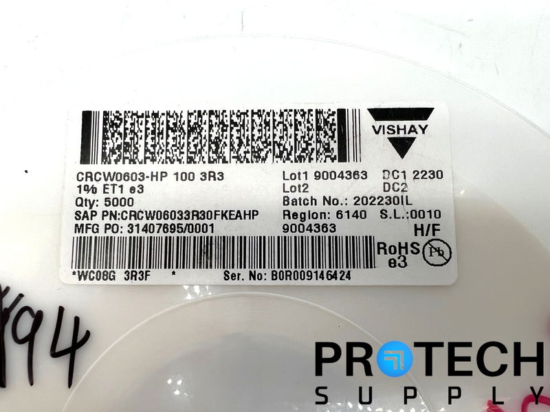 Load image into Gallery viewer, 4999/Pk Vishay Dale CRCW06033R30FKEAHP Chip Resistor
