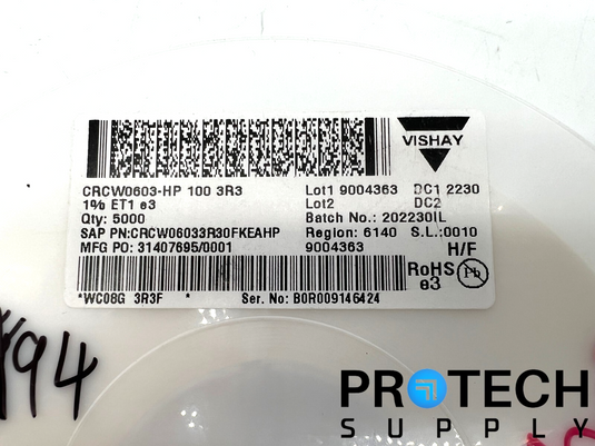 4999/Pk Vishay Dale CRCW06033R30FKEAHP Chip Resistor