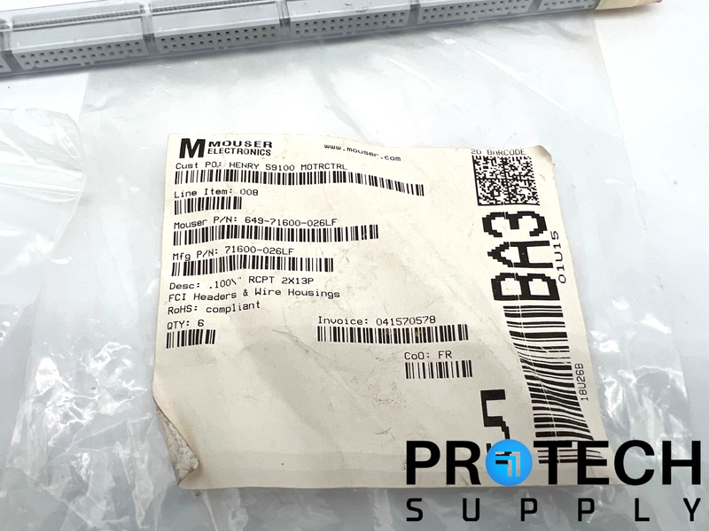 Load image into Gallery viewer, (6/Pk) Amphenol 71600-026LF 26-Position Receptacle Connector NEW with WARRANTY
