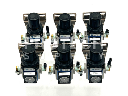 (Lot of 6) Bimba x2 MGR200-06L + x4 MGR200-06 PSI Regulator GUARANTEED
