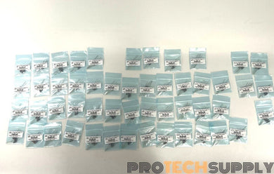 NEW Lot of 51 Bags of Various Metal Oxide Film Resistors 62-7.5k Ohm w/ WARRANTY