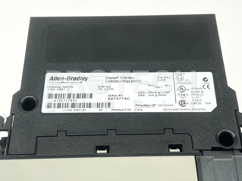 Load image into Gallery viewer, Allen Bradley 1756-ENBT A Communication Bridge F/W Rev 4.008 with WARRANTY
