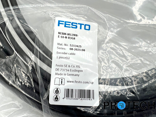 FESTO NEBM-M12W8-E-10-N-R3G8 Encoder Cable with WARRANTY