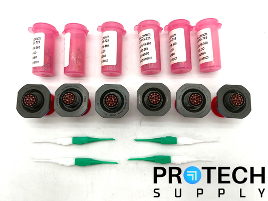 Lot of Amphenol JD38999/24WB35PA Connector / MIL Contacts / Sealings w/ WARRANTY