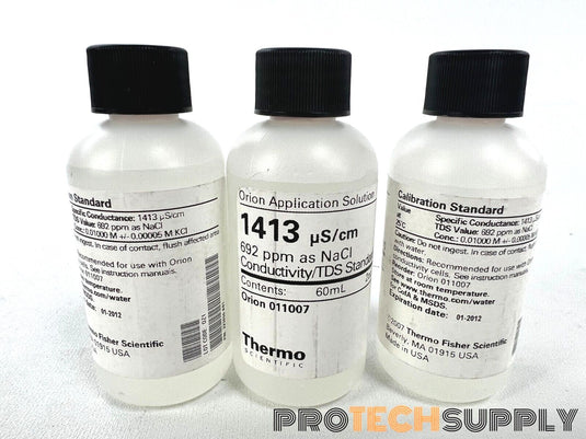 Thermo Scientific 3x60 mL Bottle 011007 1413µS/cm Conductivity/TDS Standard 