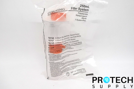 Corning 430767 250mL Vacuum Filter Bottle System 0.22µm NEW with WARANTY