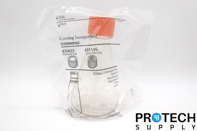 Corning 431145 500mL Erlenmeyer Flask Sterile w/ Vent Cap SEALED NEW w/ WARRANTY