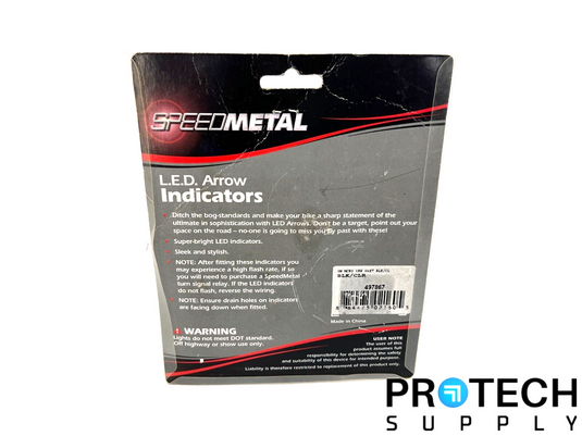 2/Pk Speed Metal L.E.D. Arrows Indicators NEW with WARRANTY