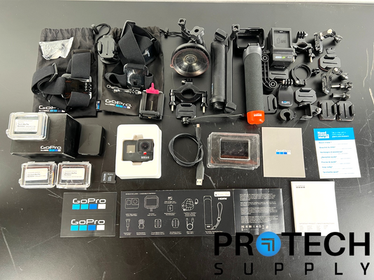 GoPro Hero 7 Black Action Camera + Lot of Accessories with WARRANTY