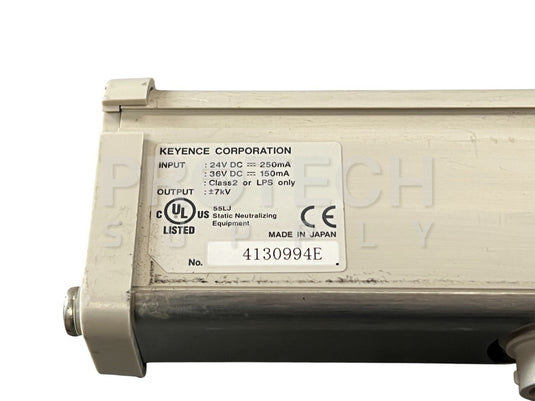 Keyence SJ-R108 Static Eliminator with WARRANTY
