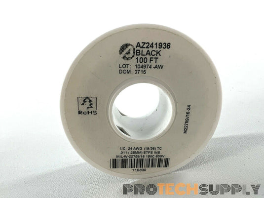 NEW Alpha Wire AZ241936 Black Control Cable 100' With WARRANTY
