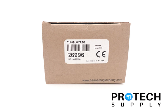 Banner Engineering TL50BLGYRBQ (26996) 50 MM LED Tower Light NEW with WARRANTY