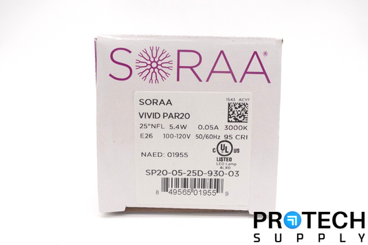 Soraa Vivid PAR20 Light Bulb 3000K 5.4W 0.05A SP20-05-25D-930-03 with WARRANTY