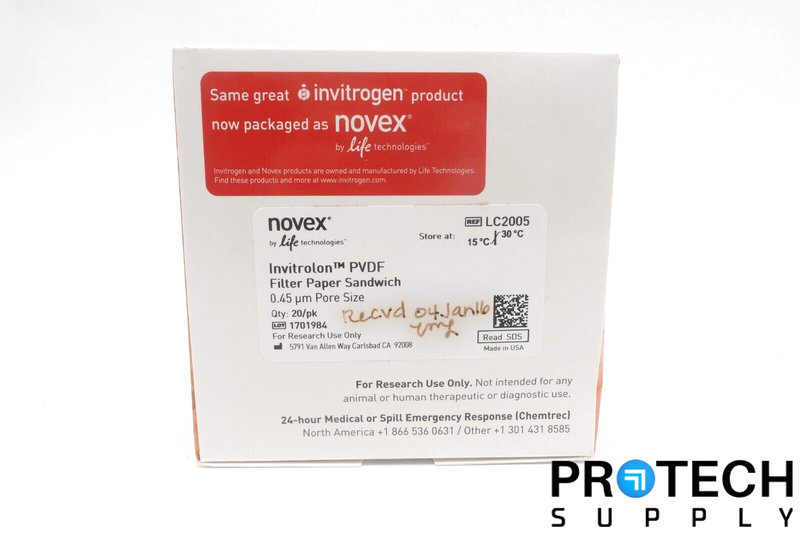 Load image into Gallery viewer, 20/Pk INVITROGEN LC2005 Invitrolon PVDF Filter Paper Sandwich 0.45μm NEW
