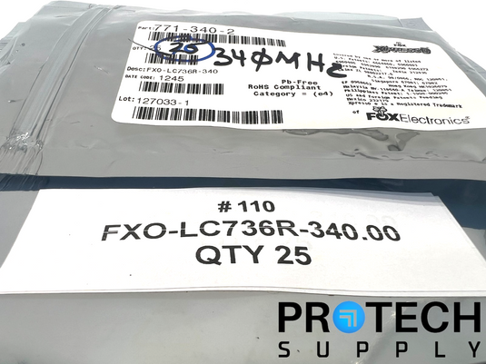 (25/Pk) Fox Electronic's XpressO FXO-LC736R-340.00 Oscillator w/ WARRANTY