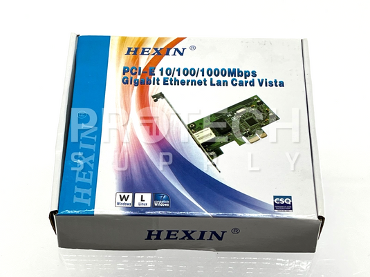 Hexin PCI-E Gigabit Ethernet Lan Card Vista HX-8111D NEW with WARRANTY