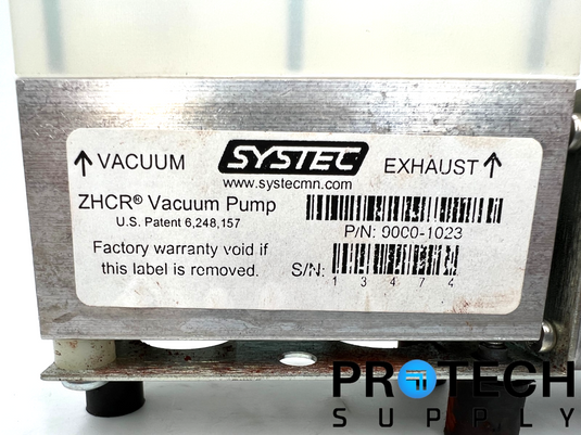 Systec 9000-1023 ZHCR Vacuum Pump + 17PM-K448-02V Stepper Motor Assy w/ WARRANTY