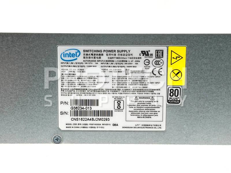 Load image into Gallery viewer, Intel PSSF162202A Switching Power Supply G36234-013 GUARANTEED
