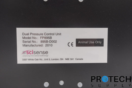 Scisense FP895B Dual Pressure Control Unit w/ Power Supply & Cables w/ WARRANTY