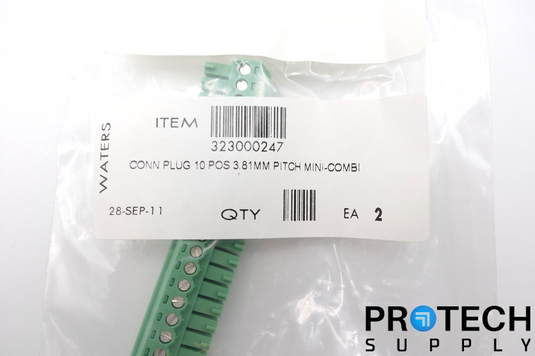 2/Pk Waters 323000247 Connector Plug 10-position NEW with WARRANTY