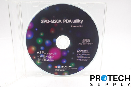 Shimadzu SPD-M20A PDA Utility v1.25 Disc 228-44245-91 NEW with WARRANTY