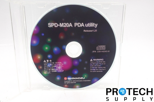 Shimadzu SPD-M20A PDA Utility v1.25 Disc 228-44245-91 NEW with WARRANTY