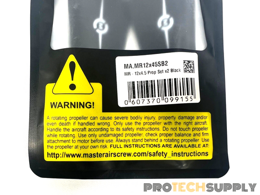 Master Airscrew MA.MR12x45SB2 12x4.5 Multirotor Propeller Set NEW with WARRANTY