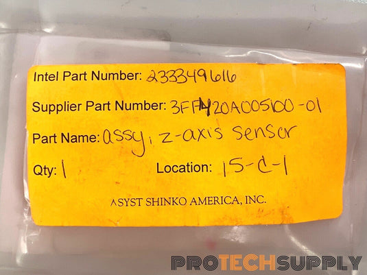 NEW Intel 3FF4204005100-01 Asyst-Shinko Assembly Z-Axis Sensor with WARRANTY