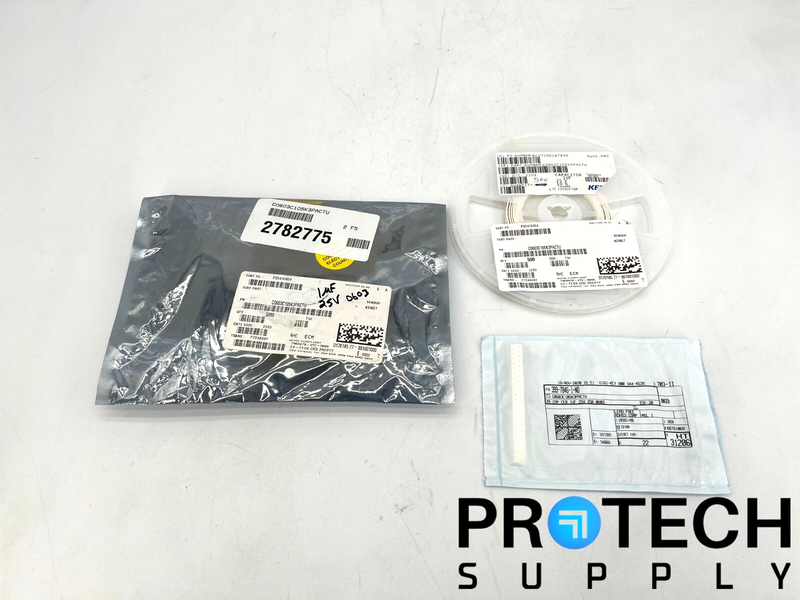 Load image into Gallery viewer, (522/Pk) Kement C0603C105K3PACTU Ceramic Capacitor 25V with WARRANTY
